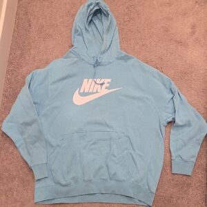 Nike Men's Light Blue Hoodie